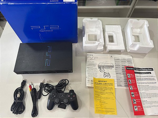 Console Sony Playstation 2 Fat Americano SCPH-39001 - PS2 FAT CIB
