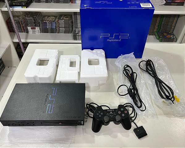 Console Sony Playstation 2 Fat Americano SCPH-39001 - PS2 FAT