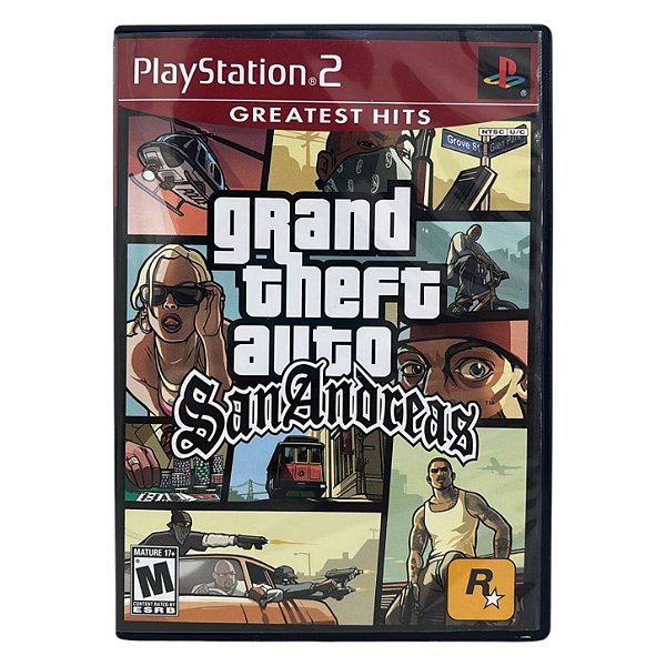 Grand Theft Auto - GTA San Andreas GH PS2 Original Americano (Usado)