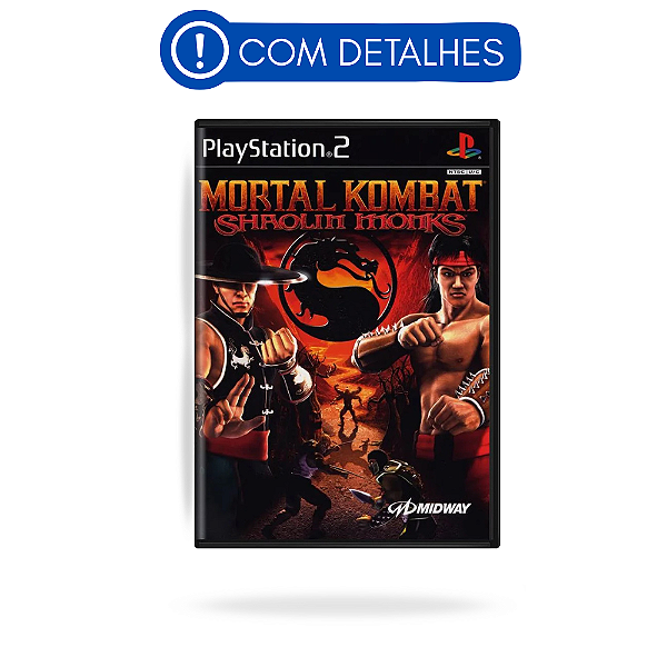 Mortal Kombat Shaolin Monks PS2 Original Americano (Usado com Detalhes)