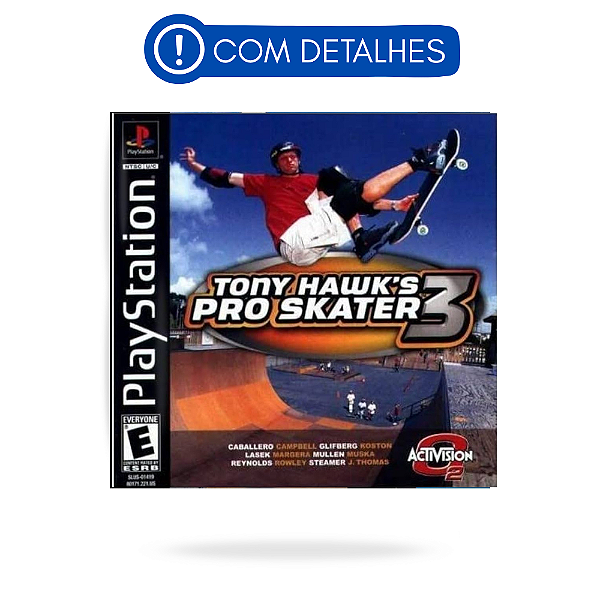Tony Hawks Pro Skater 3 PS1 Original Americano (Usado com Detalhes)