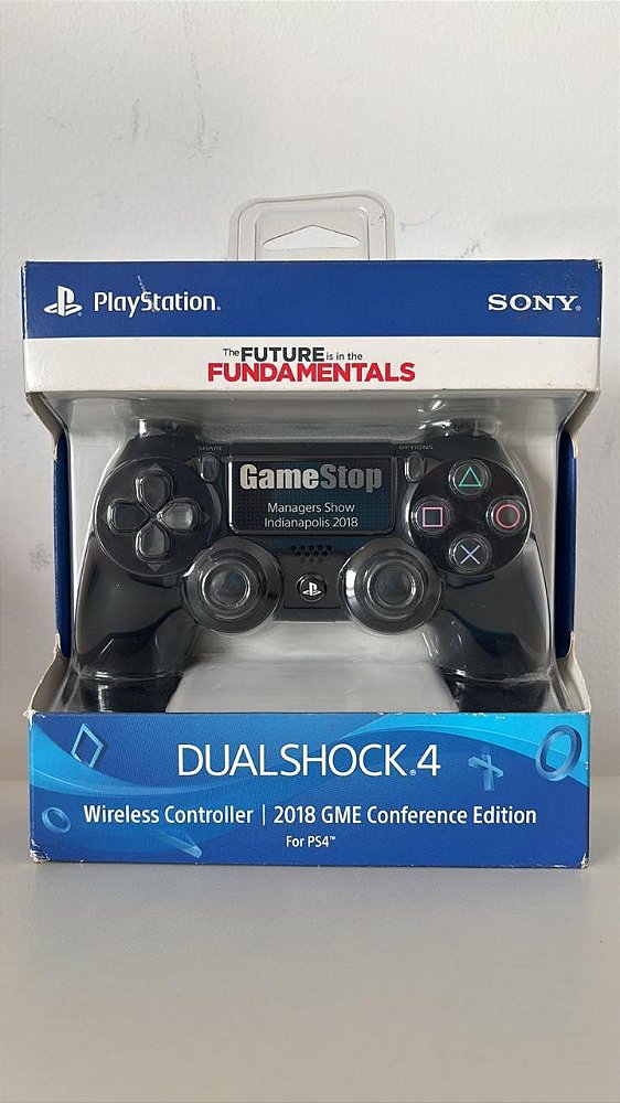 Controle PS4 Sem Fio Dualshock 4 Preto Edição GameStop 2018 Preto Onix