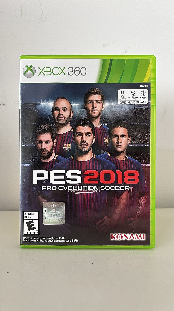 Pro Evolution Soccer 2018 PES 2018 Xbox 360 Original Mídia Física Usado
