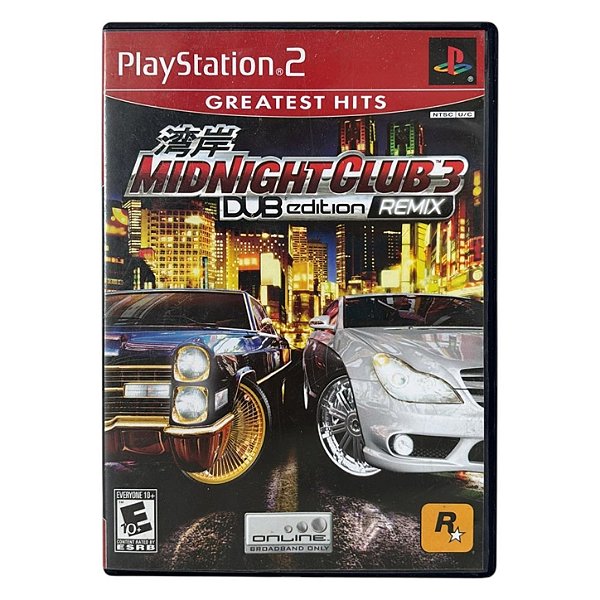 Midnight Club 3 DUB Edition Remix GH PS2 Original Americano (Usado)