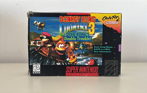 Donkey Kong Country 3 Dixie Kong's Double Trouble! Super Nintendo SNES CiB Original