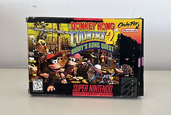 Donkey Kong Country 2 Diddy's Kong Quest Super Nintendo SNES CiB Original