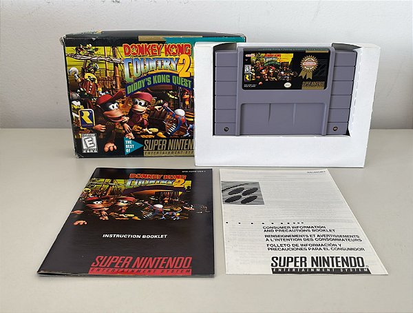 Donkey Kong Country 2 Diddy's Kong Quest Super Nintendo SNES CiB Original