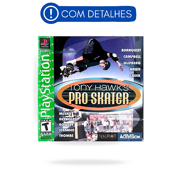 Tony Hawk's Pro Skater GH PS1 Original Americano (Usado com Detalhes)