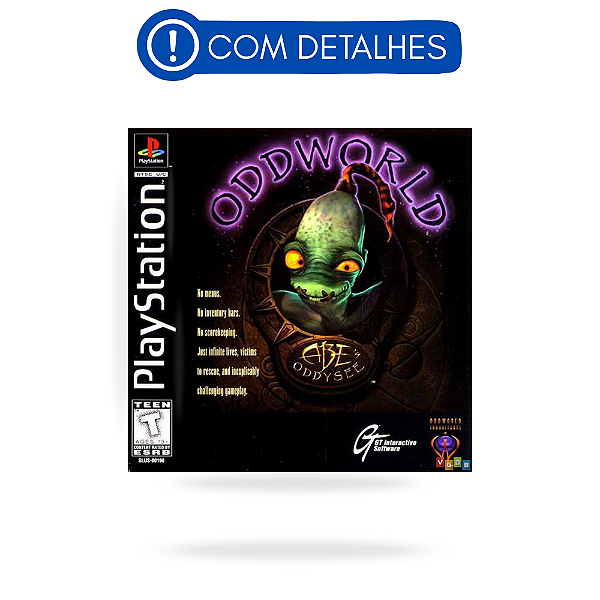 Oddworld Abe's Oddysee PS1 Original Americano (Usado com Detalhes)