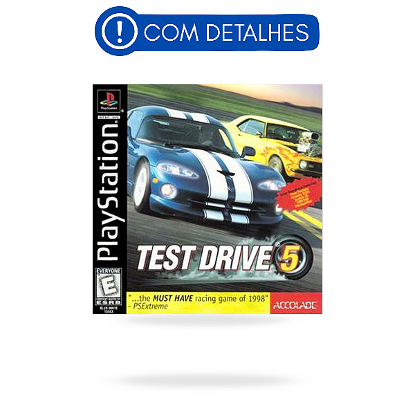 Test Drive 5 PS1 Original Americano (Usado com Detalhes)