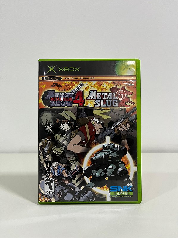 Metal Slug 4 E Metal Slug 5 Xbox Classic Americano Original (Usado)