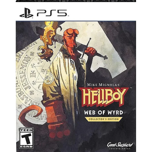 Mike Mignolas Hellboy Web Of Wyrd Collectors SteelBook Edition PS5 Mídia Física Lacrado
