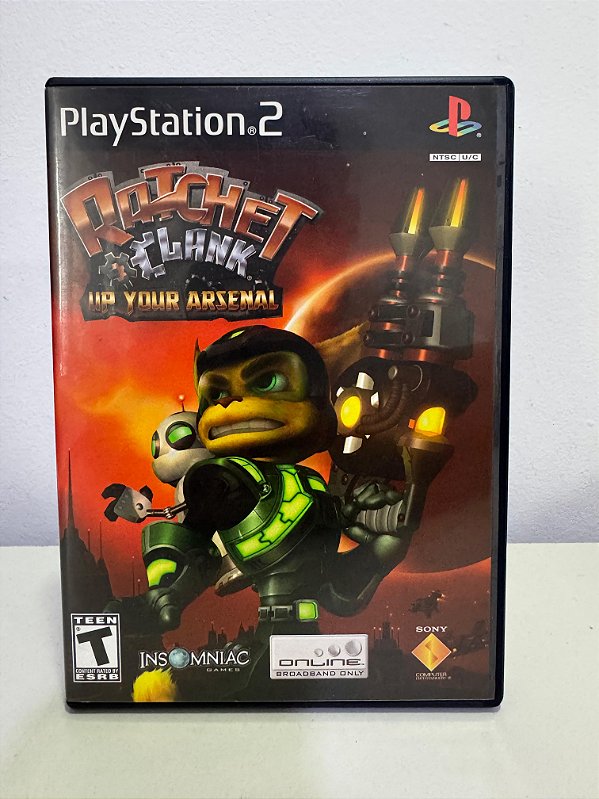 Ratchet e Clank Up Your Arsenal PS2 Original Americano (Usado)