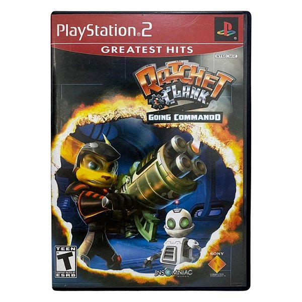 Ratchet e Clank Going Commando GH PS2 Original Americano (Usado)