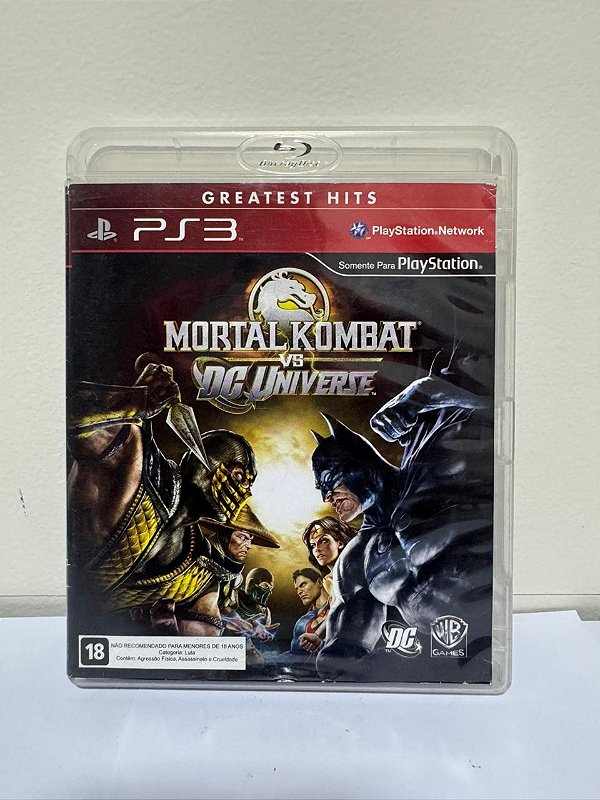 Mortal Kombat Vs DC Universe GH PS3 Midia Fisica (Usado)