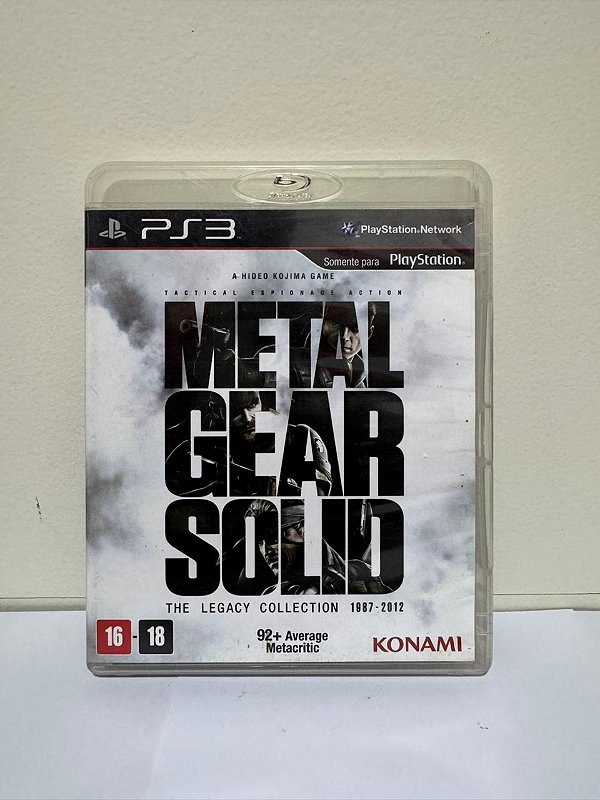 Metal Gear Solis The Legacy Collection 1987/2012 PS3 Midia Fisica (Usado)