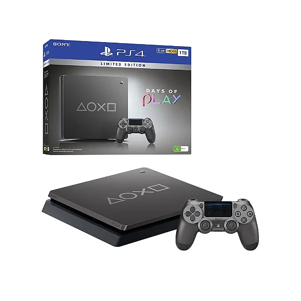 Console Sony Playstation 4 Slim Days Of Play Limited Edition - PS4 Slim