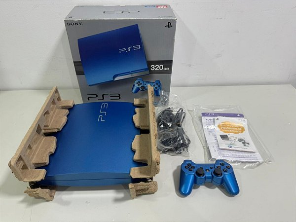 Console Playstation 3 Slim Edição Splash Blue - PS3 SLIM