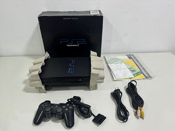 Console 2 FAT Ediçâo Midnight Black Japonês SCPH-50000 - PS2 Fat