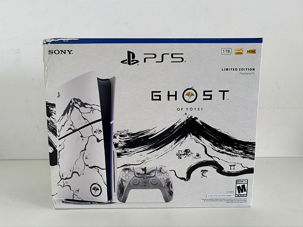 Console Playstation Slim Ghost Of Yotei Black Edition Novo Lacrado - PS5 SLIM