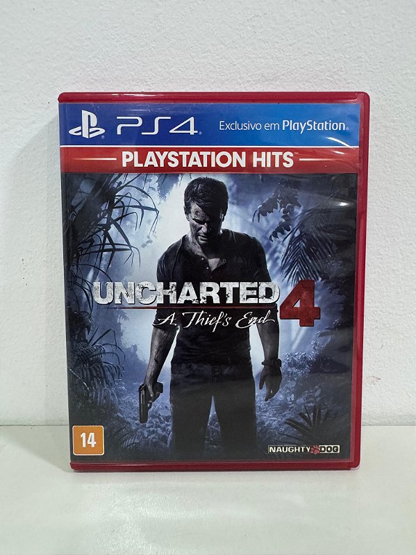 Uncharted 4 A Thief's End PlayStation Hits PS4 Mídia Física (Usado)