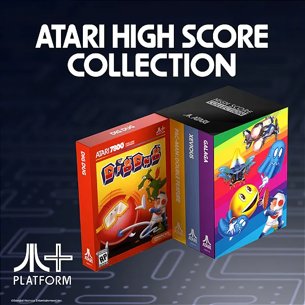 Atari High Score Collection - Pack Com 4 Jogos Atari Pac-Man Edition
