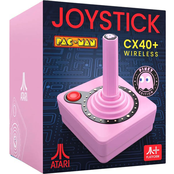 Controle Joystick Atari CX40+ Ghost Edition PINKY (Pink) - Controle Atari