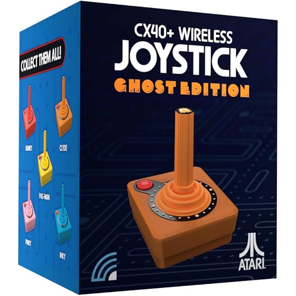 Controle Joystick Atari CX40+ Ghost Edition CLYDE (Orange) - Controle Atari