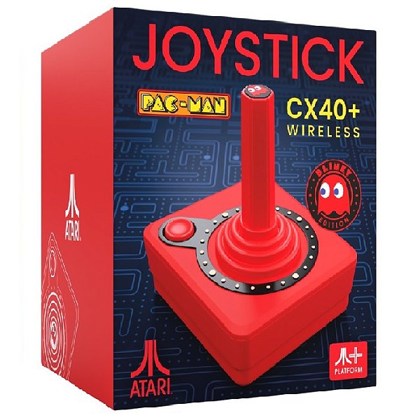 Controle Joystick Atari CX40+ Ghost Edition BLINKY (Red) - Controle Atari