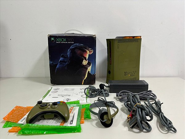 Console Xbox 360 Arcade Edição Halo 3 Seminovo - Xbox 360 Arcade