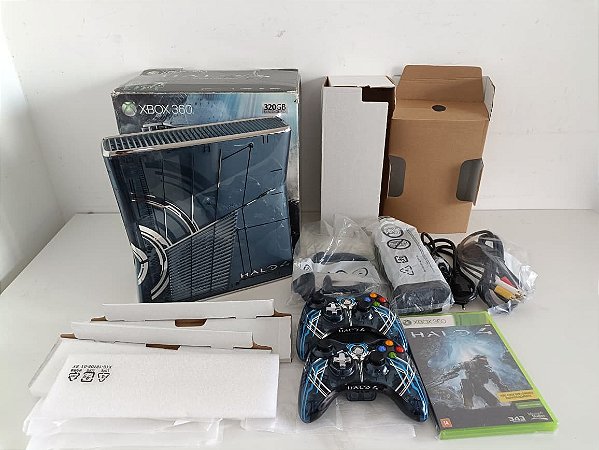 Console Xbox 360 Slim Edição Halo 4 - Xbox 360 Slim