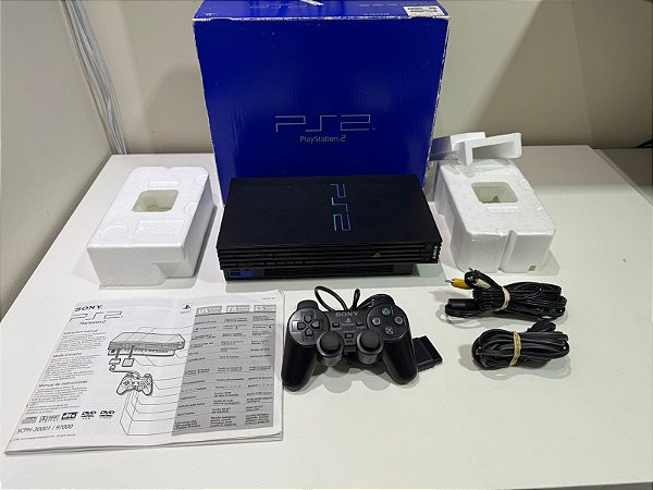 Console Playstation 2 Fat Americano Travado SCPH-30001 - PS2 FAT Detalhes