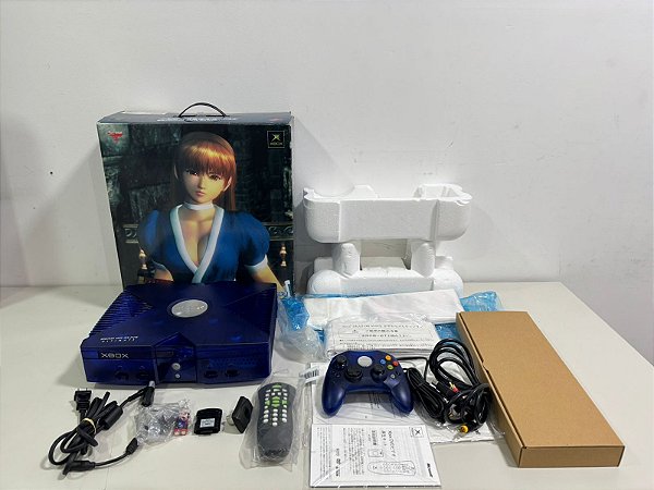 Console Xbox Classic Kasumi Blue Edição Dead Or Alive Ultimate - Xbox Clássico