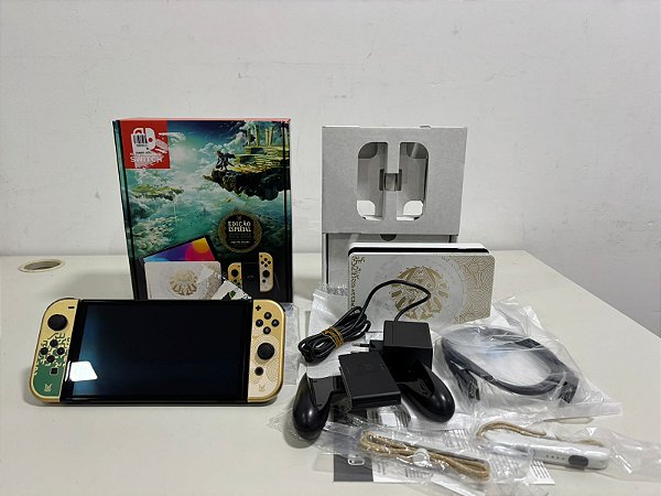 Console Nintendo Switch Oled Edição Zelda Tears Of The Kingdom - Switch Oled (Usado)