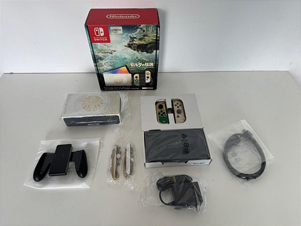 Console Nintendo Switch Oled Edição Zelda Tears Of The Kingdom - Switch Oled (Usado)