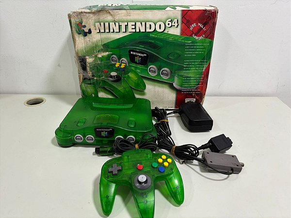 Console Nintendo 64 Série Multi Sabores Kiwi - Nintendo 64 Kiwi Com Mod RGB