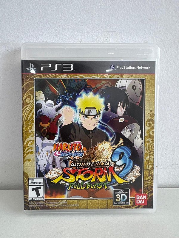 Naruto Shippuden Ultimate Ninja Storm 3 Full Burst PS3 Mídia Física (Usado)