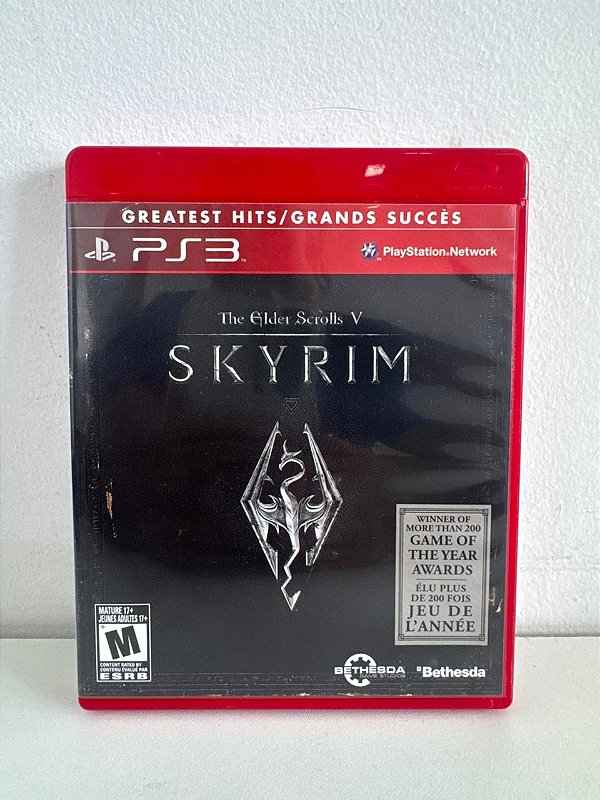 The Glder Scrolls 5 Skyrim Greatest Hits PS3 Mídia Física (Usado)