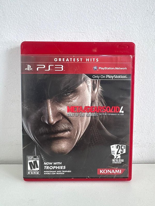 Metal Gear 4 Guns Of The Patriots Greatest Hits PS3 Mídia Física (Usado)