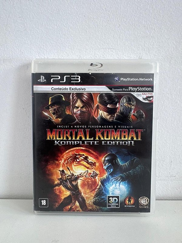 Mortal Kombat Komplete Edition PS3 Mídia Física (Usado)