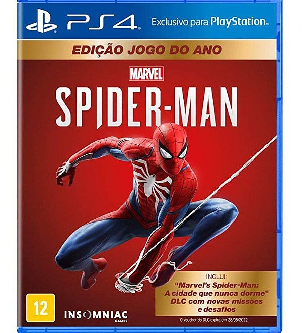 Spider-Man PS4 Mídia Física Lacrado