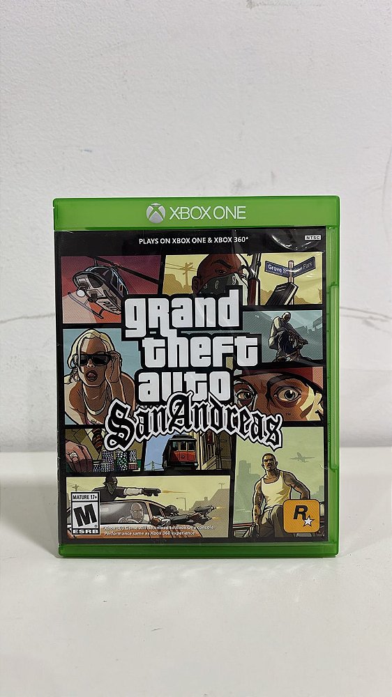 Grand Theft Auto GTA San Andreas Xbox One e Xbox 360 Mídia Física (Usado)