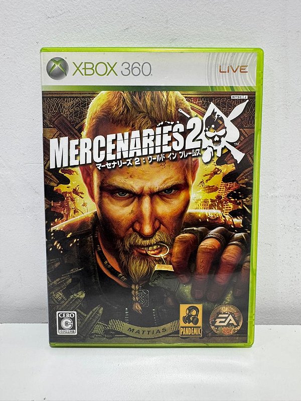 Mercenaries 2 Japonês Xbox 360 Mídia Física (Usado)