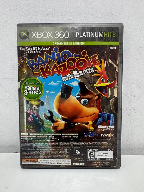 Banjo-Kazooie Nuts Bolts Xbox 360 Mídia Física (Usado)