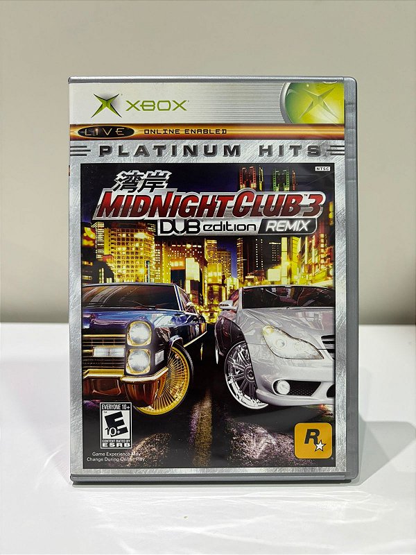 Midnight Club 3 Dub Edition Remix Platinum Hits Xbox Classic Americano Original (Usado)