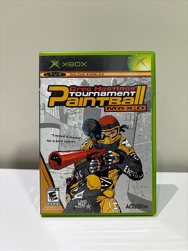 Greg Hastings Tournament Paintball Max'D Xbox Classic Americano Original (Usado)