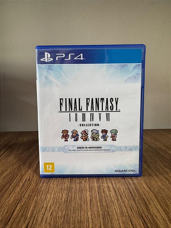 Final Fantasy I-VI Collection Edição De Aniversário PS4 Mídia Física (Usado)