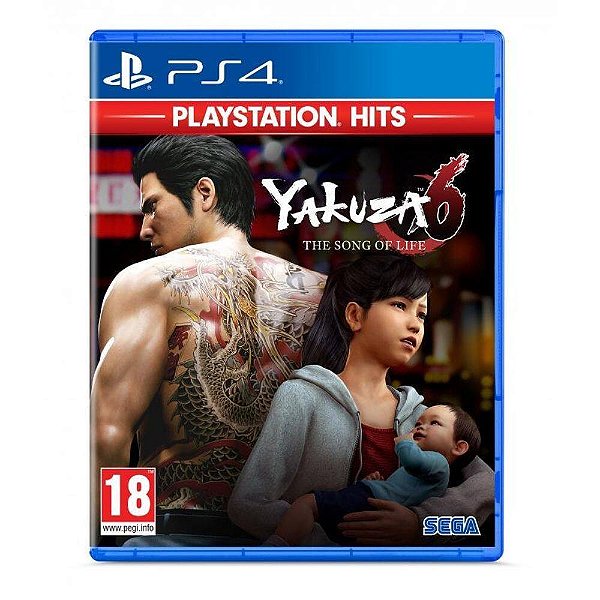Yakuza 6 The Song Of Life Playstation Hits PS4 Mídia Física Lacrado