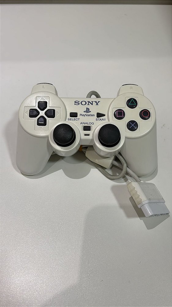 Controle Playstation 2 DualShock 2 Ceramic White  - DualShock 2 (Usado)