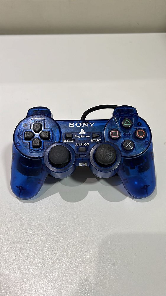 Controle Playstation 2 DualShock 2 Ocean Blue - DualShock 2 (Usado)